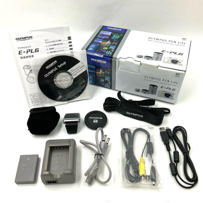 【最速発送】OLYMPUS デジタル一眼 OLYMPUS PEN Lite E-PL6 ボディ ホワイト【難有】