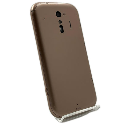 【全額返金保証】【最速発送】富士通 らくらくスマートフォン me 32GB ゴールド docomo F-01L 白ロム 美品 動作確認済