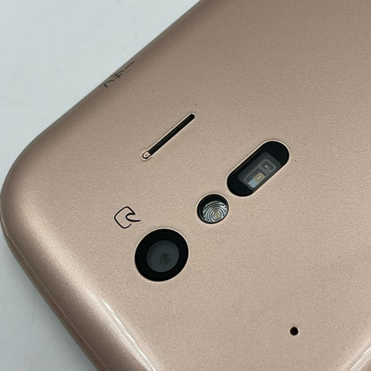 【全額返金保証】【最速発送】富士通 らくらくスマートフォン me 32GB ゴールド docomo F-01L 白ロム 美品 動作確認済
