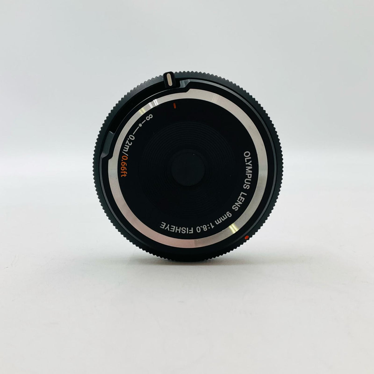 【全額返金保証】【最速発送】OLYMPUS フィッシュアイボディーキャップレンズ BCL-0980 [ブラック] 美品 動作確認済