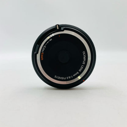 【全額返金保証】【最速発送】OLYMPUS フィッシュアイボディーキャップレンズ BCL-0980 [ブラック] 美品 動作確認済