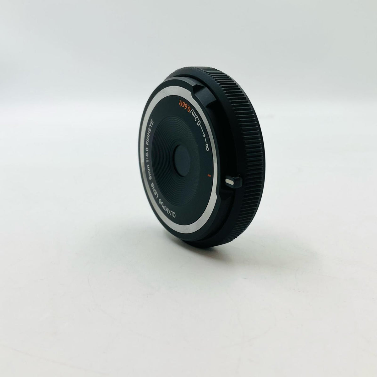 【全額返金保証】【最速発送】OLYMPUS フィッシュアイボディーキャップレンズ BCL-0980 [ブラック] 美品 動作確認済