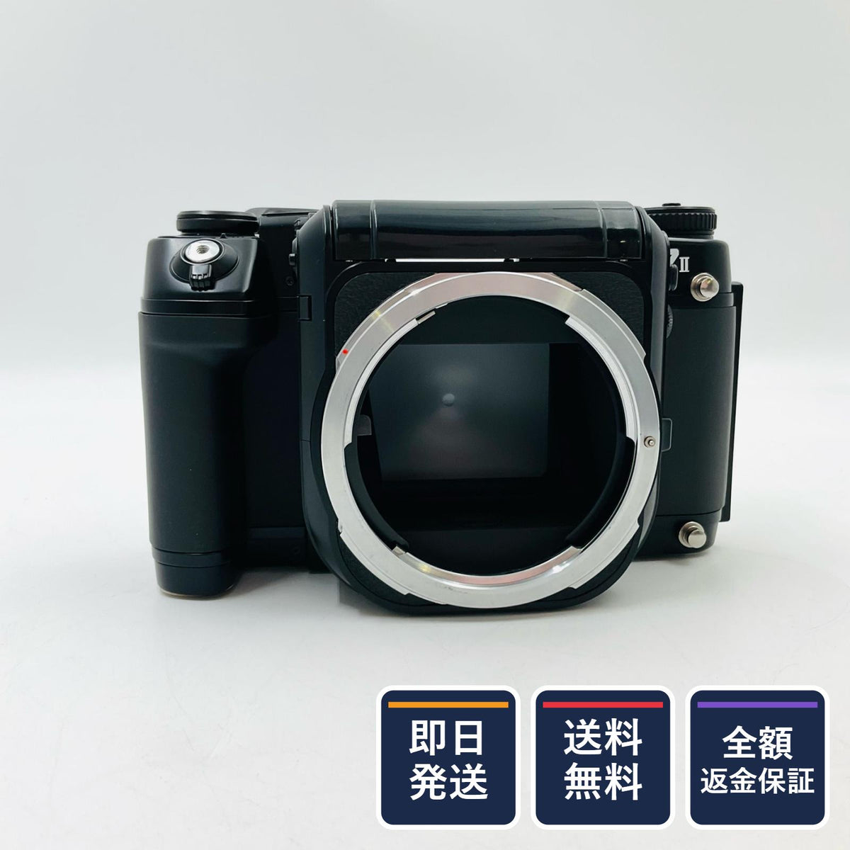 【全額返金保証】【最速発送】PENTAX 67II ボディ AEプリズムファインダー 美品 動作確認済