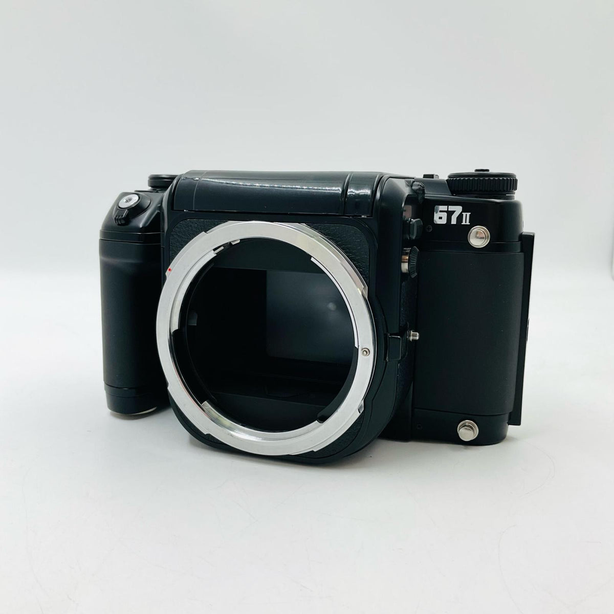 【全額返金保証】【最速発送】PENTAX 67II ボディ AEプリズムファインダー 美品 動作確認済