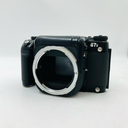 【全額返金保証】【最速発送】PENTAX 67II ボディ AEプリズムファインダー 美品 動作確認済