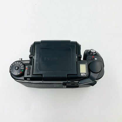 【全額返金保証】【最速発送】PENTAX 67II ボディ AEプリズムファインダー 美品 動作確認済