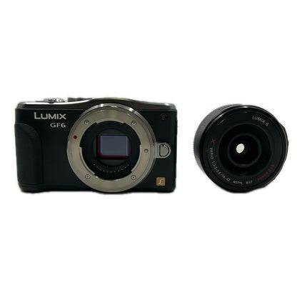【全額返金保証】【最速発送】Panasonic デジタル一眼 LUMIX DMC-GF6 レンズキット（DMC-GF6X） ブラック 動作確認済