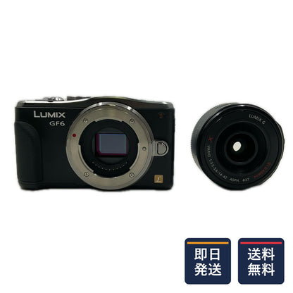【全額返金保証】【最速発送】Panasonic デジタル一眼 LUMIX DMC-GF6 レンズキット（DMC-GF6X） ブラック 動作確認済