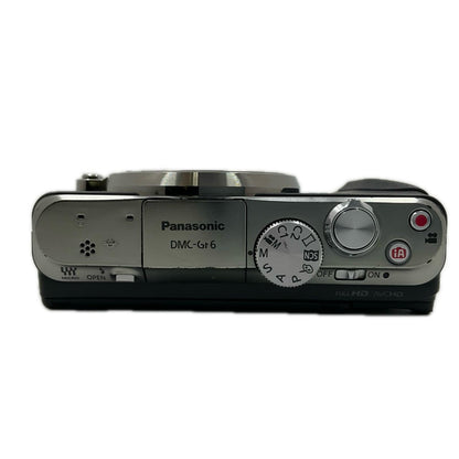 【全額返金保証】【最速発送】Panasonic デジタル一眼 LUMIX DMC-GF6 レンズキット（DMC-GF6X） ブラック 動作確認済