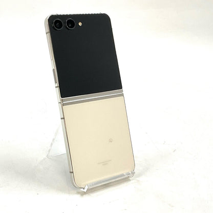 【全額返金保証】【最速発送】SAMSUNG Galaxy Z Flip 5 256GB Cream au SCG23 白ロム 動作確認済