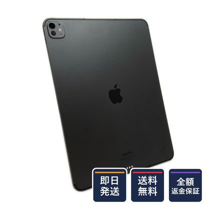 【全額返金保証】【最速発送】Apple iPad Pro M4 13インチ 1TB スペースブラック WiFi+Cellular Softbank SIMフリー 美品 動作確認済