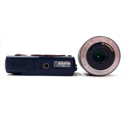 【全額返金保証】【最速発送】Canon デジタル一眼 EOS M EF-M18-55 IS STM レンズキット ベイブルー 動作確認済