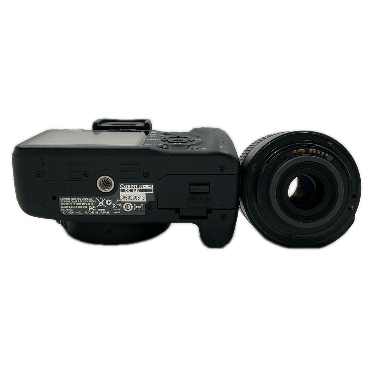 【最速発送】Canon デジタル一眼 EOS Kiss X3 ZOOM LENS EF-S 18-55mm F3.5-5.6 IS ブラック【難有】
