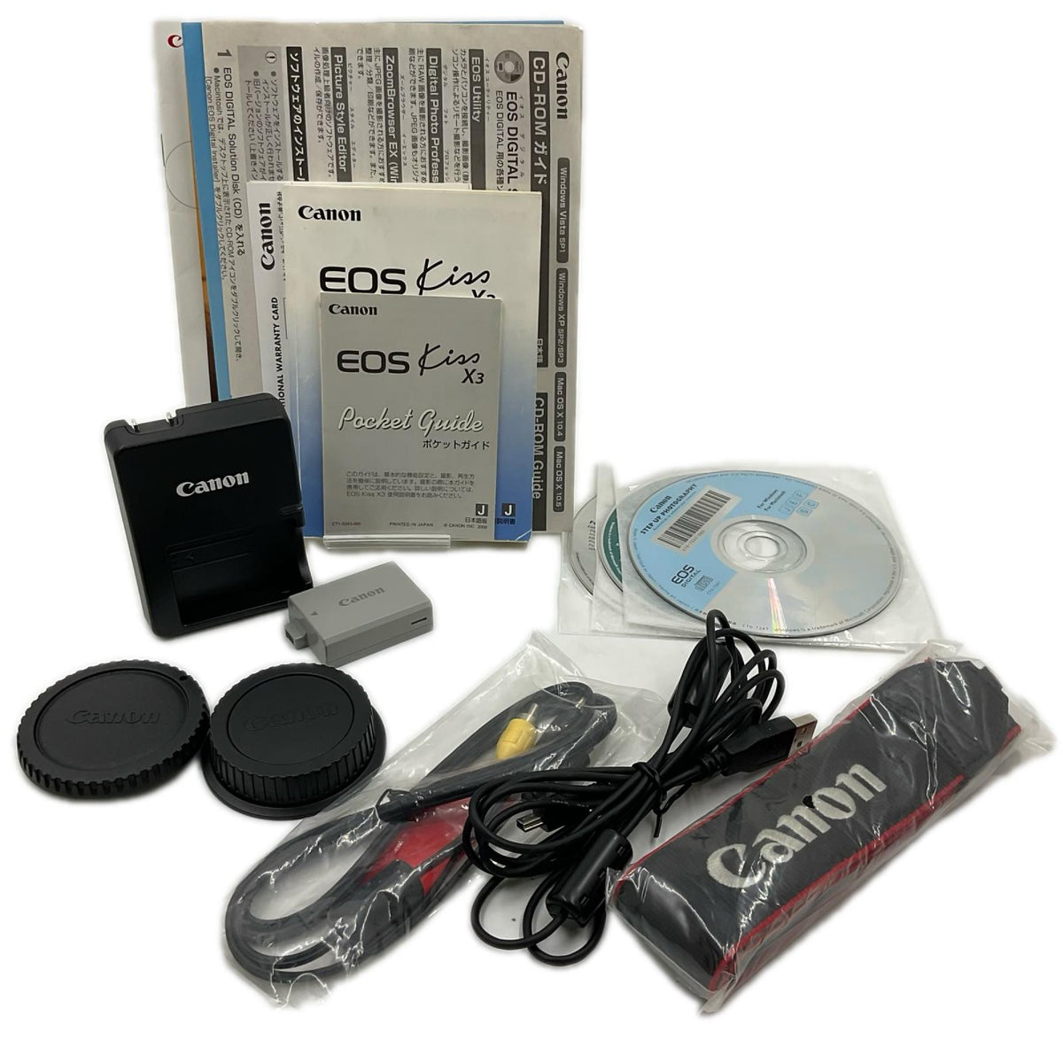 【最速発送】Canon デジタル一眼 EOS Kiss X3 ZOOM LENS EF-S 18-55mm F3.5-5.6 IS ブラック【難有】