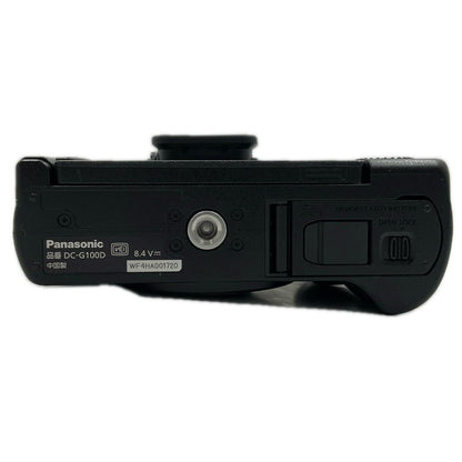 【全額返金保証】【最速発送】Panasonic デジタル一眼 LUMIX DC-G100DK レンズキット ブラック 美品 動作確認済