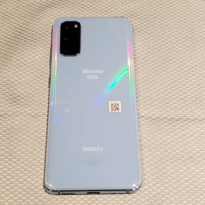 【最速発送】SAMSUNG Galaxy S20 5G 128GB クラウドブルー docomo SC-51A 白ロム【難有】