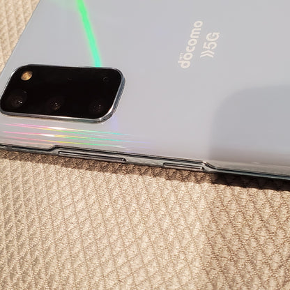 【最速発送】SAMSUNG Galaxy S20 5G 128GB クラウドブルー docomo SC-51A 白ロム【難有】